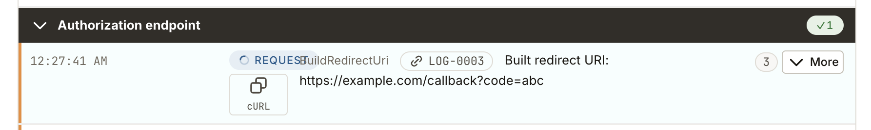 A badge on top of text